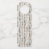 Frohe Weihnachten | Gemütlicher Rustikaler Urlaub Flaschenanhänger (Rückseite)