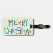 Frohe Weihnachten Gepäckanhänger (Rückseite horizontal)