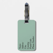 Frohe Weihnachten Gepäckanhänger (Rückseite vertikal)