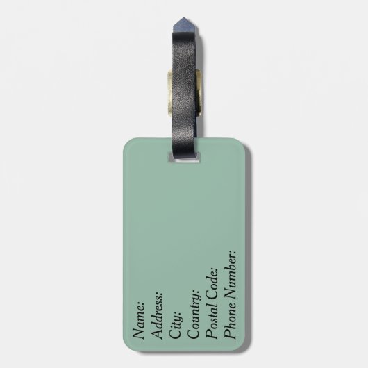 Frohe Weihnachten Gepäckanhänger (Rückseite vertikal)