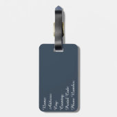 Frohe Weihnachten Gepäckanhänger (Rückseite vertikal)