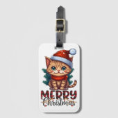 Frohe Weihnachten Gepäckanhänger (Vorderseite Vertikal)