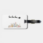 Frohe Weihnachten Gepäckanhänger (Rückseite horizontal)