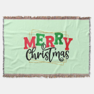 Frohe Weihnachten Gerahmt-80716 Decke