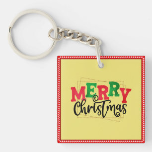 Frohe Weihnachten Gerahmt-80716 Schlüsselanhänger