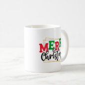 Frohe Weihnachten Gerahmt Design-80716 Kaffeetasse (VorderseiteRechts)