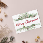 Frohe Weihnachten Gerahmt Winterwetter Gruß