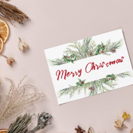 Frohe Weihnachten Gerahmt Winterwetter Gruß