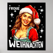 Frohe Weihnachten German Christmas  Poster (Vorne)