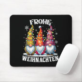 Frohe Weihnachten German Gnome Christmas Decoratio Mousepad (Mit Mouse)
