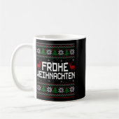 Frohe Weihnachten German Merry Christmas Holidays Kaffeetasse (Links)
