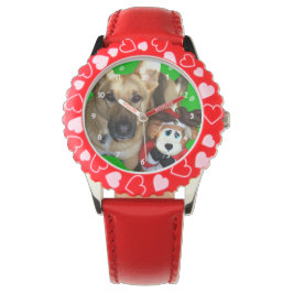 Frohe Weihnachten German Shepherd Watch Armbanduhr