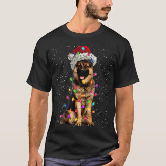 Frohe Weihnachten German Shepherd Weihnachtsmannmü T-Shirt
