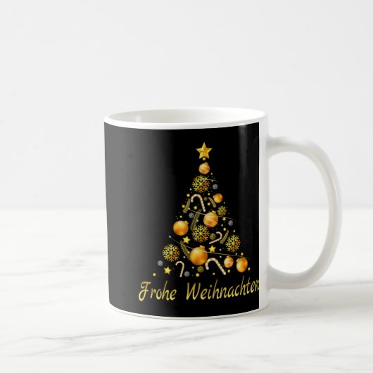 Frohe Weihnachten German Xmas Germany Christmas De Kaffeetasse (Rechts)
