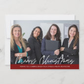Frohe Weihnachten Geschäftsteam-Foto (Vorderseite)
