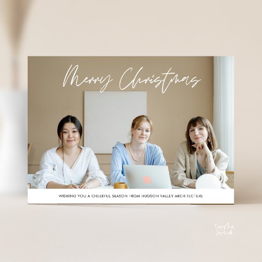 Frohe Weihnachten Geschäftsteam-Foto 