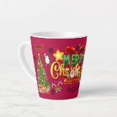 Frohe Weihnachten Geschenk Milchtasse (Linke Ecke)
