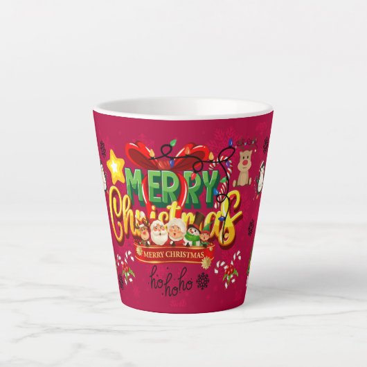 Frohe Weihnachten Geschenk Milchtasse (Vorderseite)