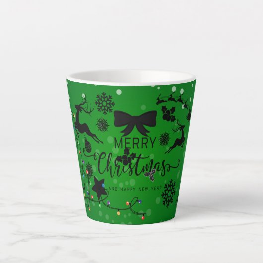 Frohe Weihnachten Geschenk Milchtasse (Vorderseite)