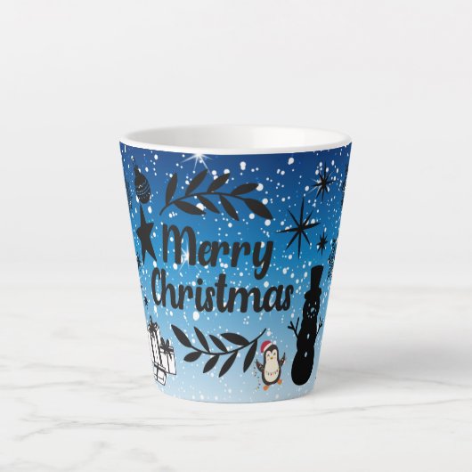 Frohe Weihnachten Geschenk Milchtasse (Vorderseite)