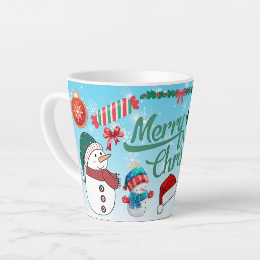 Frohe Weihnachten Geschenk Milchtasse (Linke Ecke)