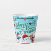 Frohe Weihnachten Geschenk Milchtasse (Vorderseite)