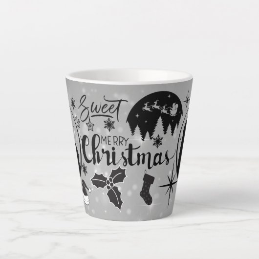 Frohe Weihnachten Geschenk Milchtasse (Vorderseite)