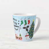 Frohe Weihnachten Geschenk Milchtasse (Rechte Ecke)