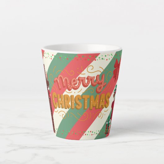 Frohe Weihnachten Geschenk Milchtasse (Vorderseite)