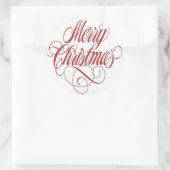 Frohe Weihnachten! Geschenk-Tag Custom Runder Aufkleber (Tasche)