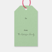 Frohe Weihnachten Geschenk-Tags Geschenkanhänger (Rückseite)