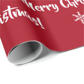 Frohe Weihnachten, Geschenk vom Weihnachtsmann, Ru Geschenkpapier (Rolleneckpunkt)