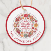 Frohe Weihnachten Geschenkanhänger (Rückseite)