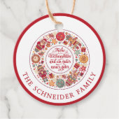 Frohe Weihnachten Geschenkanhänger (Vorderseite)