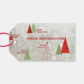 Frohe Weihnachten Geschenkanhänger (Rückseite Horizontal)