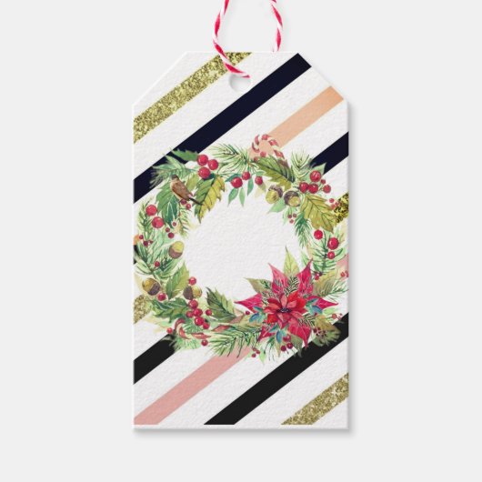 Frohe Weihnachten! Geschenkanhänger (Vorderseite)