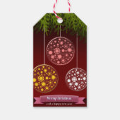 Frohe Weihnachten Geschenkanhänger (Vorderseite)