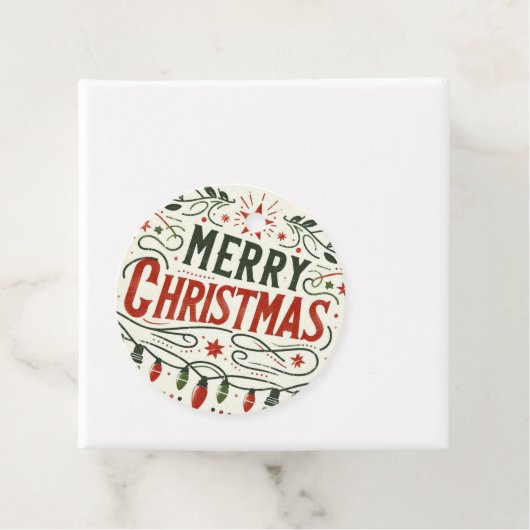 Frohe Weihnachten Geschenkanhänger (Beispiel)