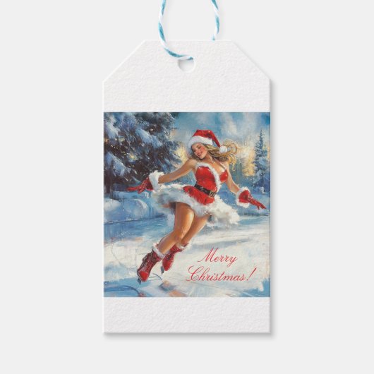 Frohe Weihnachten Geschenkanhänger (Vorderseite)