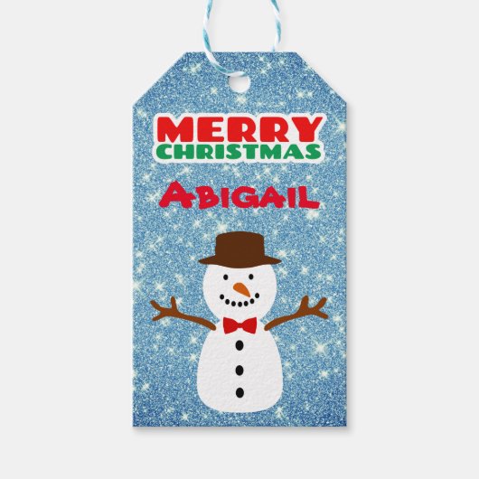 Frohe Weihnachten Geschenkanhänger (Vorderseite)