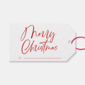 Frohe Weihnachten Geschenkanhänger (Vorderseite (Horizontal))