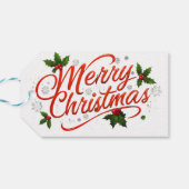 Frohe Weihnachten Geschenkanhänger (Rückseite Horizontal)