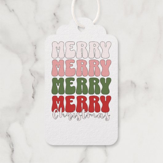 Frohe Weihnachten Geschenkanhänger (Rückseite)