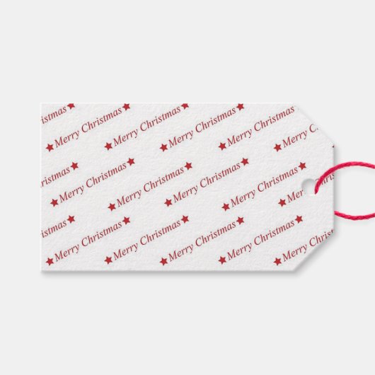 Frohe Weihnachten Geschenkanhänger (Vorderseite (Horizontal))