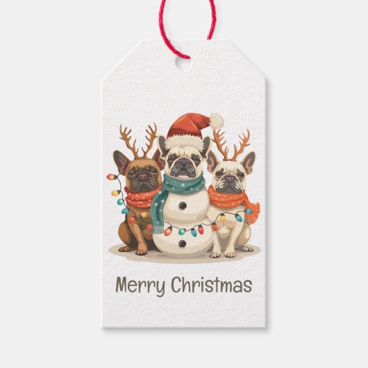 Frohe Weihnachten Geschenkanhänger (Vorderseite)