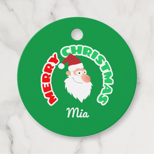 Frohe Weihnachten Geschenkanhänger (Vorderseite)