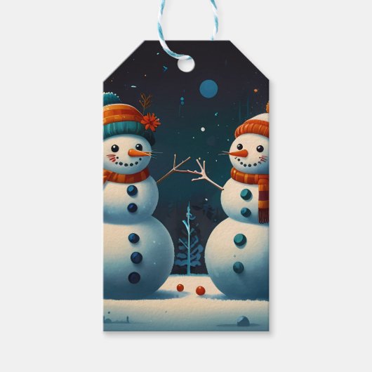 Frohe Weihnachten Geschenkanhänger (Vorderseite)