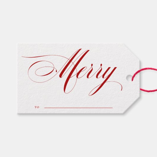 Frohe Weihnachten Geschenkanhänger (Vorderseite (Horizontal))