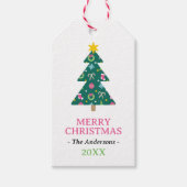 Frohe Weihnachten Geschenkanhänger (Vorderseite)