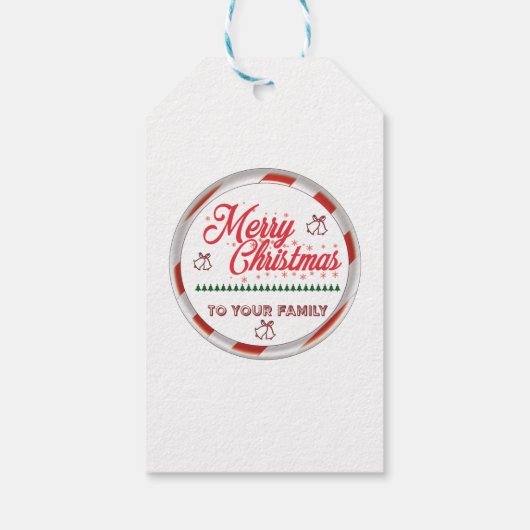 Frohe Weihnachten Geschenkanhänger (Rückseite)